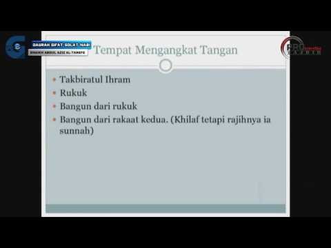 Tempat Angkat Tangan di Dalam Solat Tempat Angkat Tangan di Dalam Solat