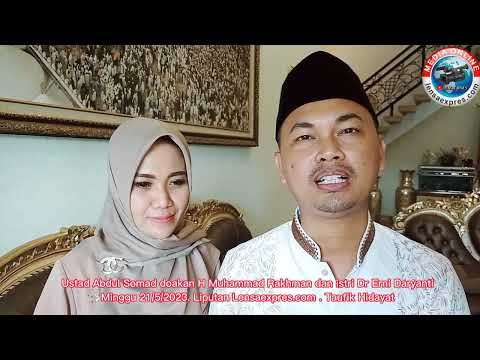 Doa untuk H. Muhammad Rakhman dan Dr. Erni Daryanti Doa untuk H. Muhammad Rakhman dan Dr. Erni Daryanti